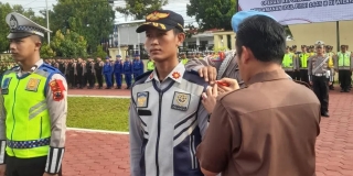 Dinas Perhubungan Kabupaten Pemalang Mengikuti Kegiatan Apel Gelar Pasukan Operasi Kepolisian Ketupat Candi 2024 di Halaman Mapolres Pemalang